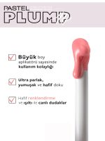 لیپ گلاس آبرسان و حجم دهنده لب پاستل PASTEL مدل Plump Up کد 203