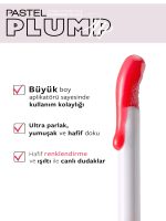 لیپ گلاس آبرسان و حجم دهنده لب پاستل PASTEL مدل Plump Up کد 204