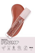 لیپ گلاس آبرسان و حجم دهنده لب پاستل PASTEL مدل Plump Up کد 205
