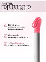 لیپ گلاس آبرسان و حجم دهنده لب پاستل PASTEL مدل Plump Up کد 206