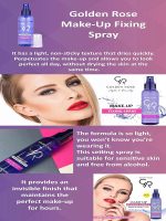اسپری تثبیت کننده آرایش گلدن رز مدل Fixing Spray حجم 120 میل - Image 5