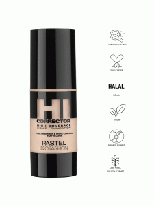 کرم پودر کاور بالا پاستل کد 416 پرو فشن PASTEL PRO FASHION مدل Hi Corrector High Coverage 1 کرم پودر کاور بالا پاستل کد 416 پرو فشن PASTEL PRO FASHION مدل Hi Corrector High Coverage