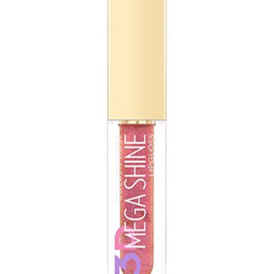 لیپ گلاس شاین گلدن رز شماره 120 مدل 3D Mega Shine