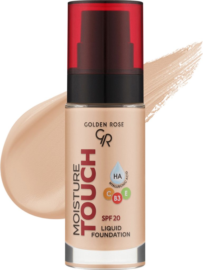 کرم پودر گلدن رز مدل moisture touch با spf20 حجم 30 میل