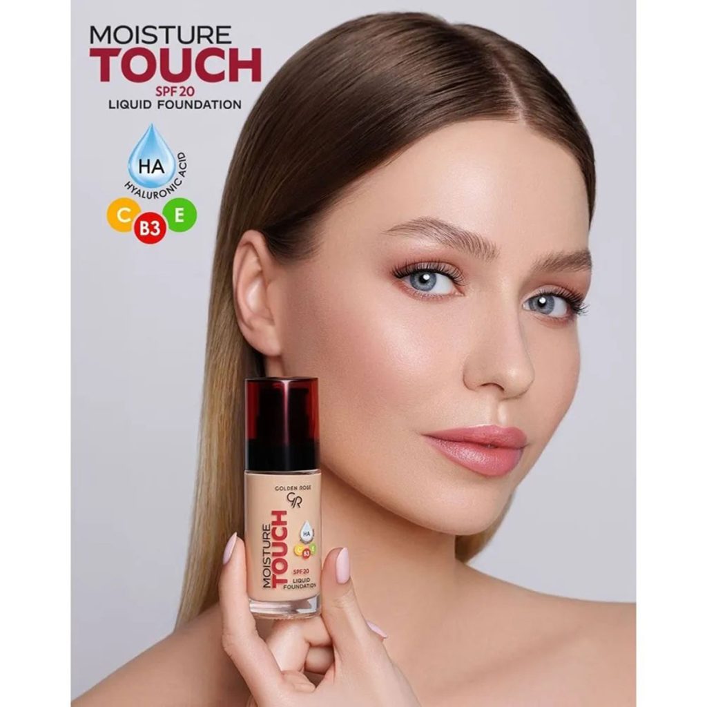 کرم پودر SPF20 Moisture Touch گلدن رز