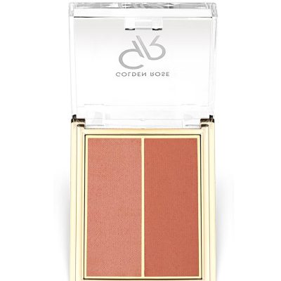 پالت رژگونه گلدن رز اصل دو تایی شماره 02 Iconic Duo مدل Peachy Coral