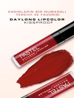 رژلب مایع مات بادوام 24 ساعته پاستل شماره 09 PASTEL مدل Daylong Lipcolor Kissproof - تصویر 4