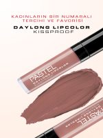 رژ لب مایع مات بادوام 24 ساعته پاستل شماره 31 PASTEL مدل Daylong Lipcolor Kissproof اصلی