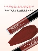 رژ لب مایع مات بادوام 24 ساعته پاستل شماره 37 PASTEL مدل Daylong Lipcolor Kissproof - Image 4