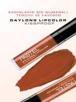 رژ لب مایع مات بادوام 24 ساعته پاستل شماره 38 PASTEL مدل Daylong Lipcolor Kissproof - Image 4