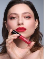 رژ لب مایع مات بادوام 24 ساعته پاستل شماره 48 PASTEL مدل Daylong Lipcolor Kissproof صورتی پر رنگ