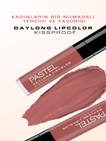 رژ لب مایع مات بادوام 24 ساعته پاستل شماره 43 PASTEL مدل Daylong Lipcolor Kissproof - Image 4