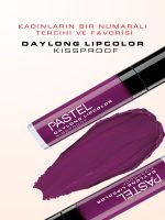 رژ لب مایع مات بادوام 24 ساعته پاستل شماره 28 PASTEL مدل Daylong Lipcolor Kissproof - Image 4