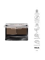 پالت سایه ابرو دو رنگ شماره 03 مدل Profashion Eyebrow Duo پاستل - تصویر 3