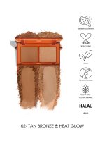 پالت برنزر و هایلایتر پاستل PASTEL Pro Fashion شماره 02 مدل Sun Kissed - تصویر 2