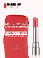 رژ لب جامد فلورمار Flormar Sheer Up شماره 005 رنگ Pretty Peach - Image 3