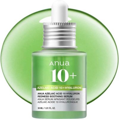 سرم تسکین دهنده قرمزی صورت آزلائیک اسید ۱۰٪ و هیالورون آنوا | Anua Azelaic Acid 10 Hyaluron