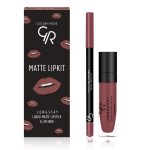  ست رژ لب مایع و خط لب گلدن رز مدل Matte Lip Kit - تصویر 10