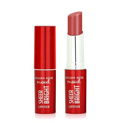 رژ لب جامد گلدن رز Golden Rose مدل Sheer Bright شماره 102