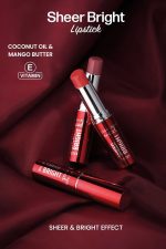 رژ لب جامد گلدن رز Golden Rose مدل Sheer Bright شماره 102رنگ هلویی Peach Bliss - تصویر 6