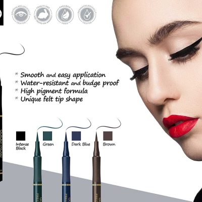خط چشم ماژیکی گلدن رز مدل Precision Eyeliner Intense Black اصل