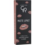  ست رژ لب مایع و خط لب گلدن رز مدل Matte Lip Kit - تصویر 5