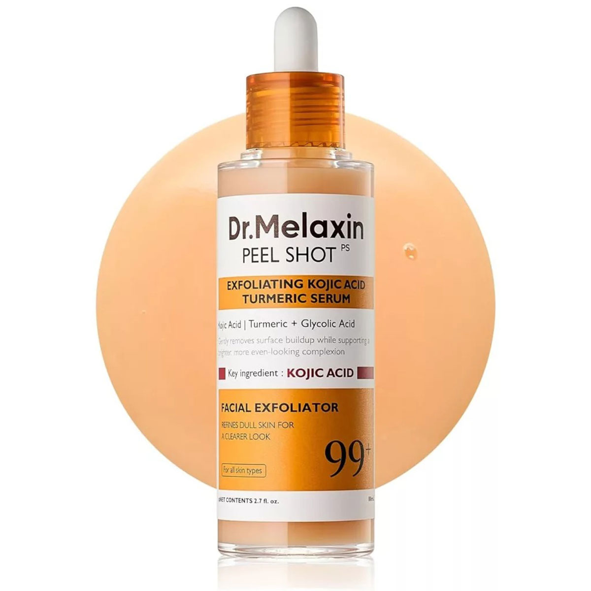 dr-melaxin-peel-shot-exfoliating-kojic-acid-turmeric-serum-80ml سرم لایهبردار و روشنکننده کوجیک اسید و زردچوبه دکتر ملاکسین