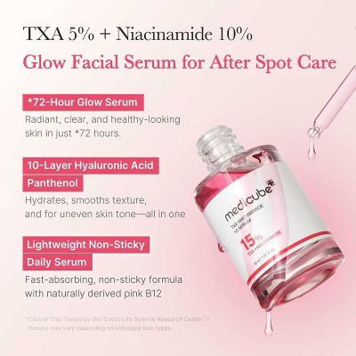 سرم ضد لک و روشن کننده مدیکیوب TXA Niacinamide 15